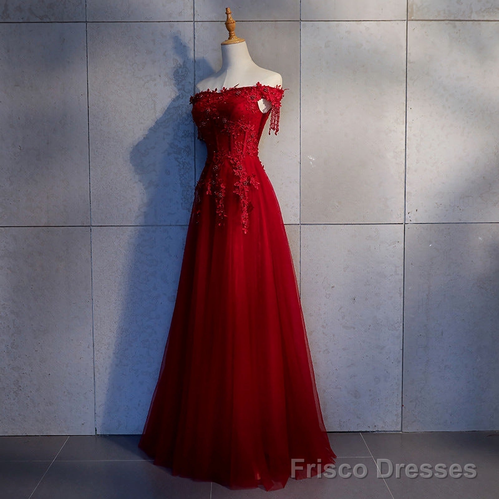 Prom Dresses, Off Shouder Prom Dress, Party Dress, Charming Applique Main image