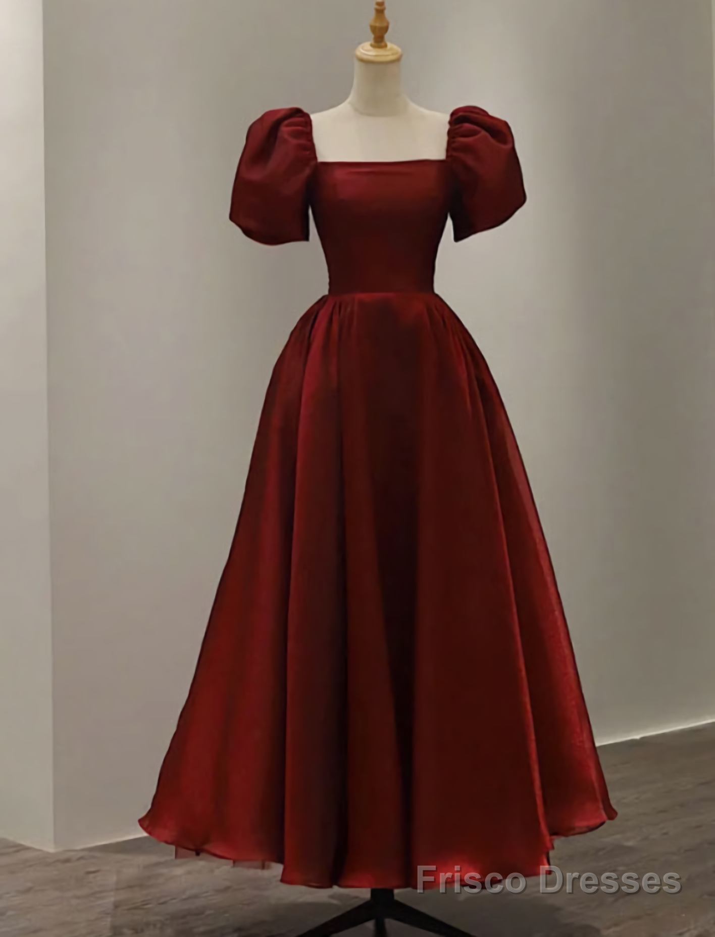 Prom Dresses, Vintage Evening Gown Womens Short Sleeve With Square Col Frisco Dresses Prom Dresses, Vintage Evening Gown Womens Short Sleeve With Square Col Frisco Dresses