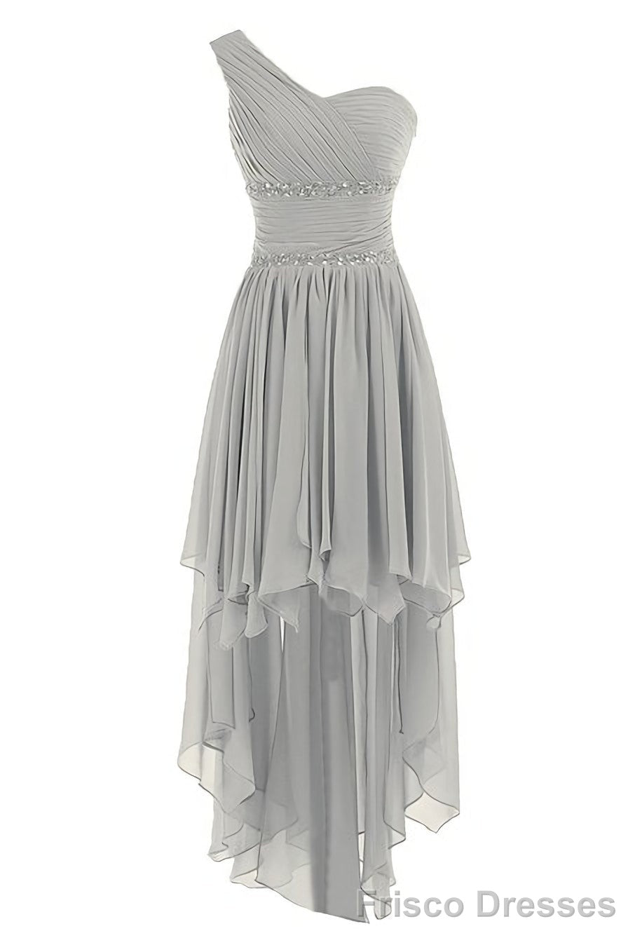 2025 New Arrival One Shoulder Real Made Chiffon Beading On Sale Prom Dresses