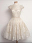 New Arrival Short Mini Lace O Neck Real Made On Sale Homecoming Dresses