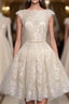 New Arrival Short Mini Lace O Neck Real Made On Sale Homecoming Dress