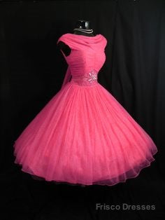 Pink Wedding Dresses, Knee Length Wedding Gown Tulle Wedding Gowns Ball Gown Bridal Dress, Vintage Prom Dresses, Formal Weddings Gowns Main image