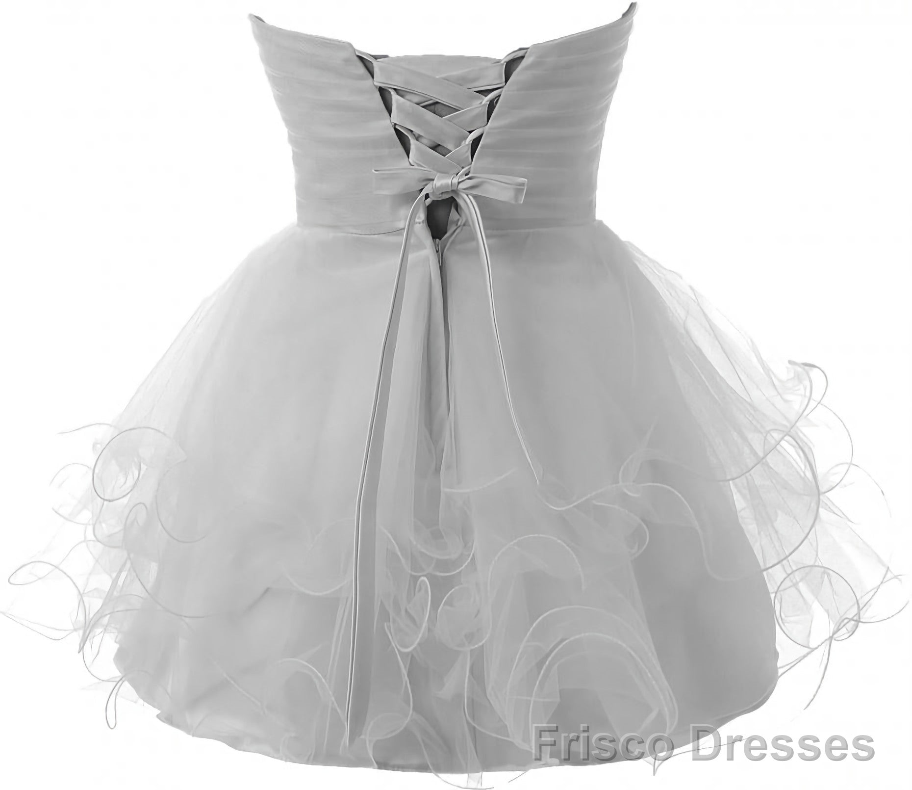Short Sweet 16 Blue Tulle Fitted Homecoming Dresses Main image