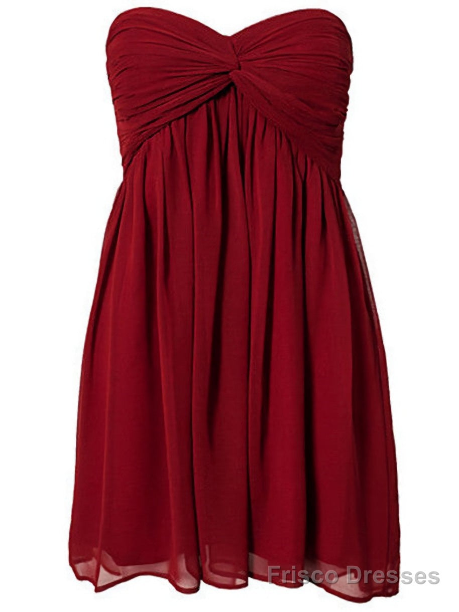 Burgundy Mint Green Short Country Sweet 16 Simple Casual Parties Homecoming Dresses Main image