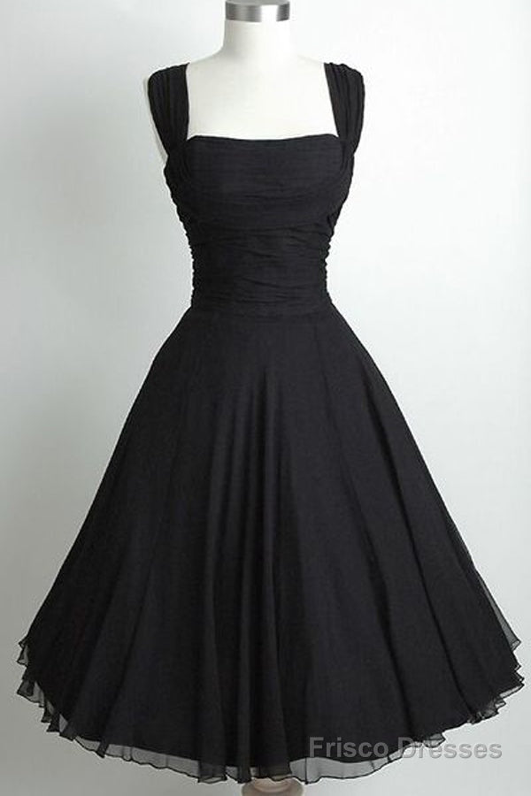 black vintage short prom dress 2025 homecoming dress vintage 1950s dress Secondary image