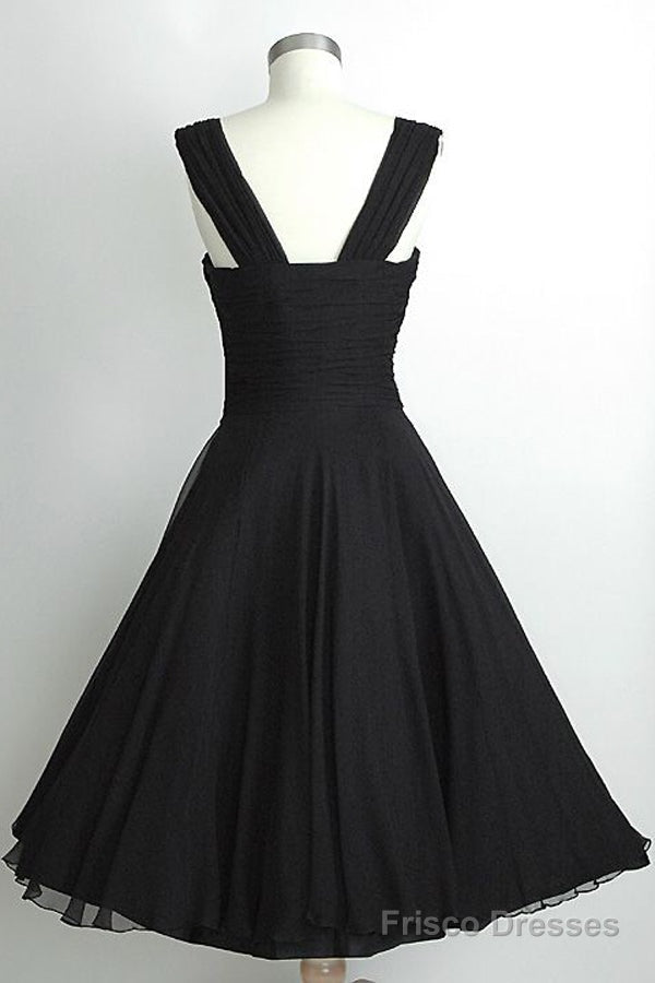 black vintage short prom dress 2025 homecoming dress vintage 1950s dress Main image