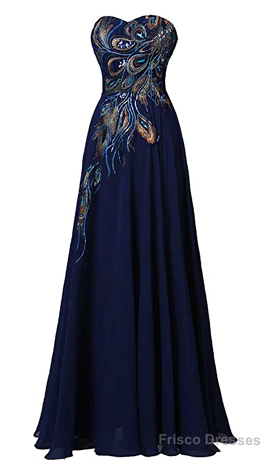 Womens A-line Embroidery Evening Dresses