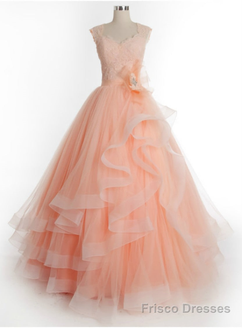 Prom Dress Ball Gown Prom Dress Long Charming Tulle Lace Prom Dress Main image