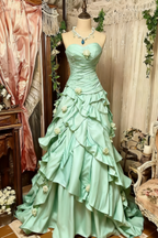 Burgundy Fashion Retro Elegant Delicate Floral Sweet Elegant Long Tulle Floor Length Ball Gown Evening Gown