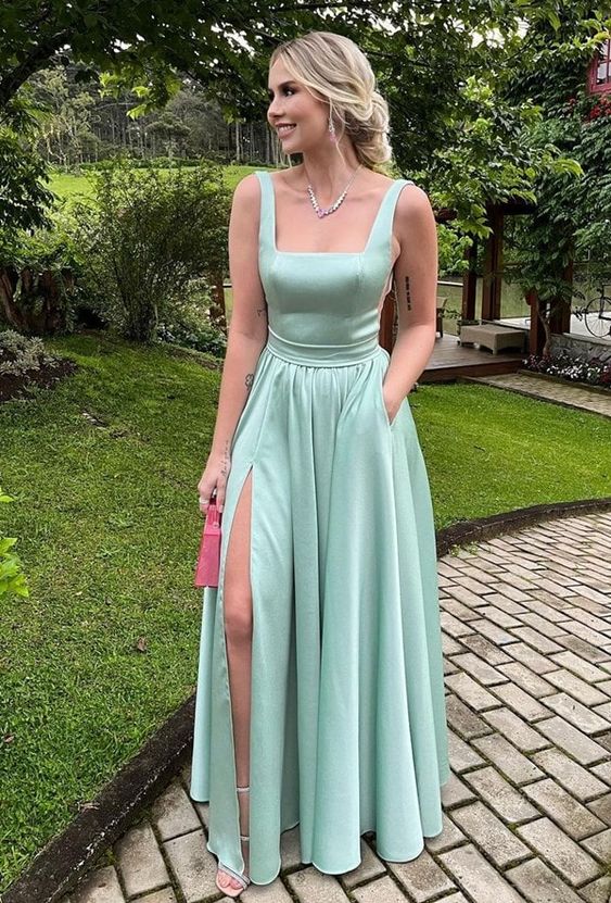 Satin Prom Dresses, Evening Gown Main image