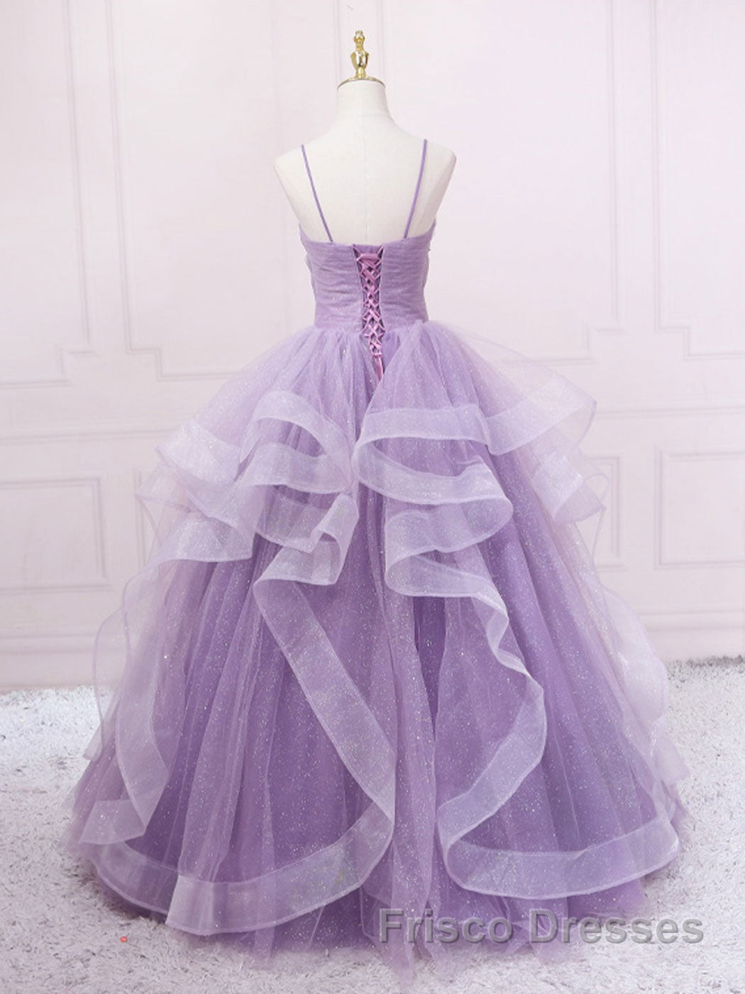 Purple sweetheart neck tulle long Formal Prom Dresses purple tulle forma gown