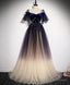 Purple Tulle Lace Long Prom Dress Purple Formal Dress