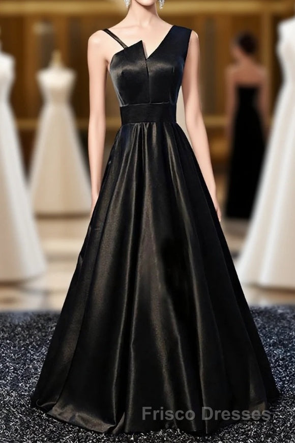 Stylish Satin Long Formal Prom Gown Formal Prom Dress Main image