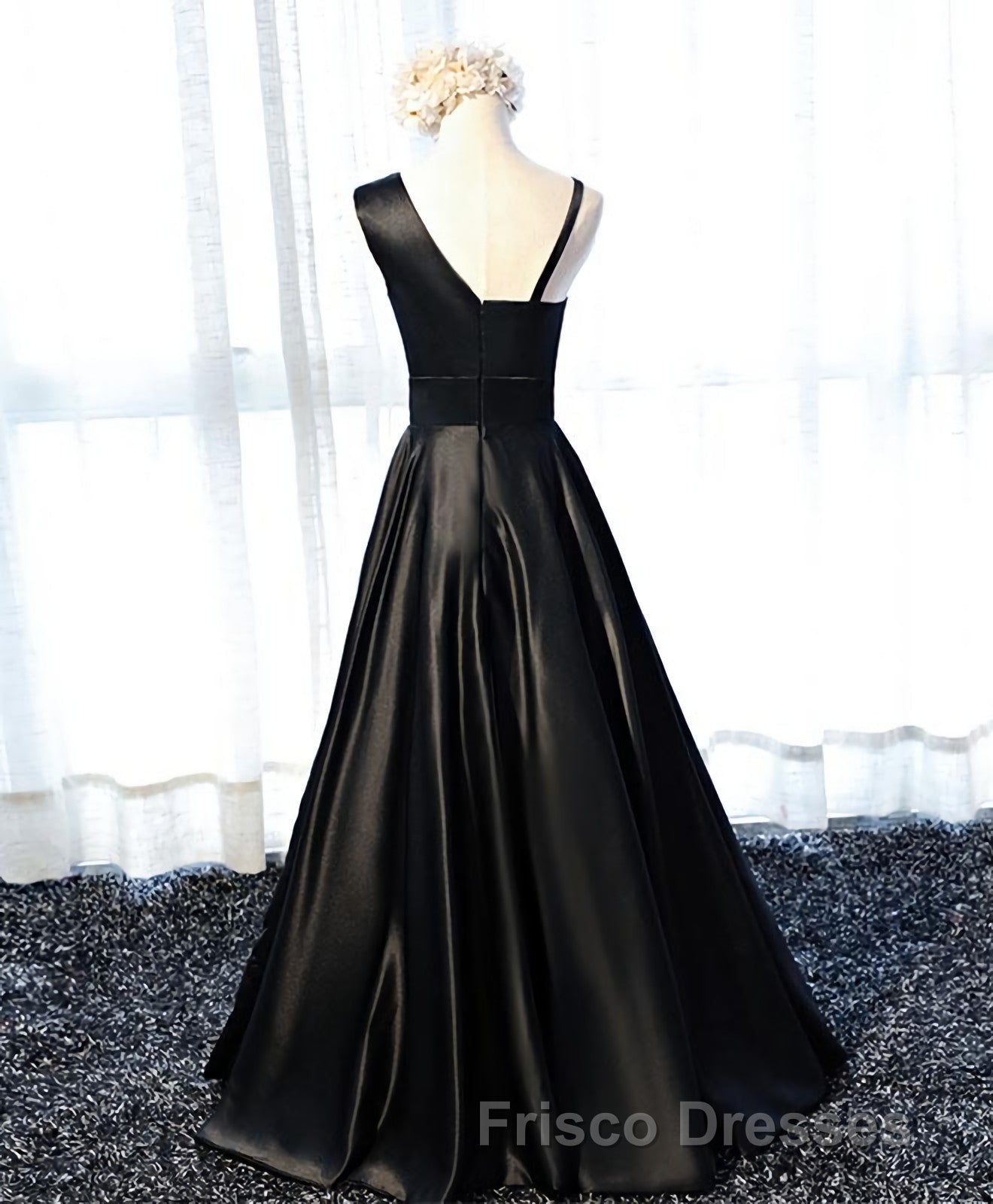 Stylish Satin Long Formal Prom Gown Formal Prom Dress