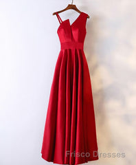 Stylish Satin Long Formal Prom Gown Formal Prom Dress