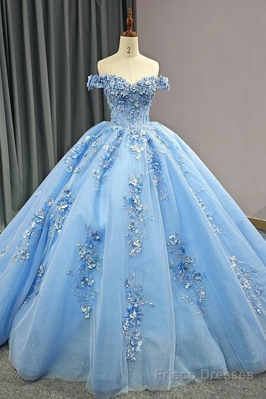 Quinceanera Dress Elegant Sweetheart Off-the-shoulder Appliques Ball Gown Main image