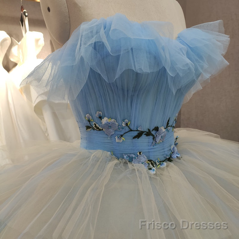 Quinceanera Dress Novelty Elegant Quinceanera Dress White Ruffles Strapless Ball Gown Evening Dress Secondary image