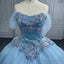 Quinceanera Dress Princess Cap sleeve Ball Gown Sequins Square Collar Evening Party Dresses