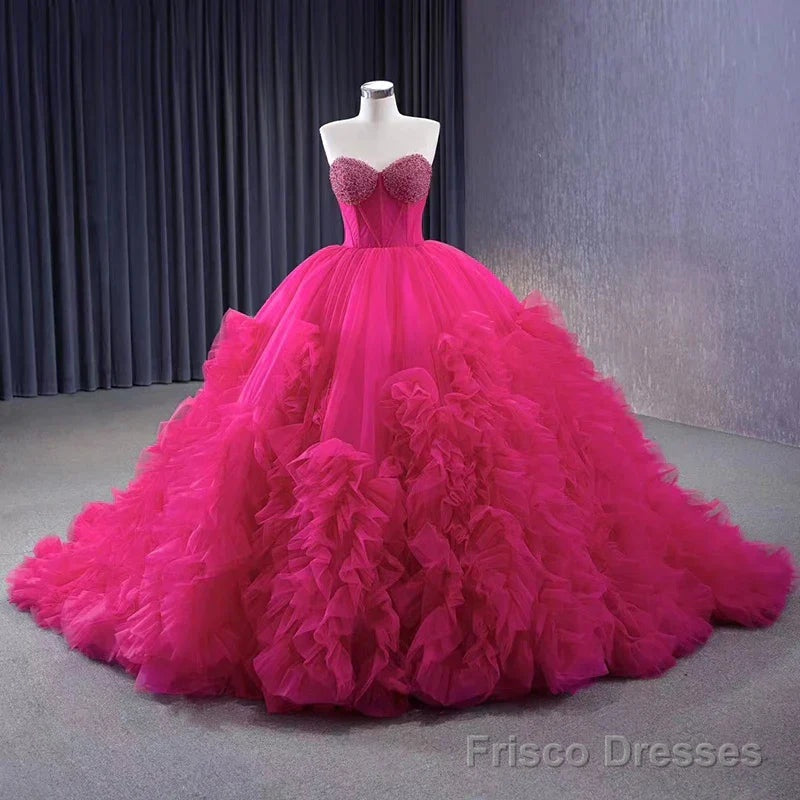 Quinceanera Dress Stylish Luxury Evening Dresses Sweep Train Sleeveless Pleated Ball Gown Secondary image