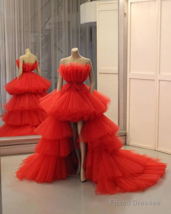 Red Ball Gown Long Prom Dress, Evening Dress Main image