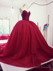 Red Ball Gown Red Wedding Dress Prom Dress