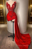 Red Beaded Appliques With Train Formal Prom Dress拢卢Sweetheart Mini Cocktail Formal Dress