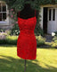 Red Lace Strappy Back Bodycon Homecoming Dresses