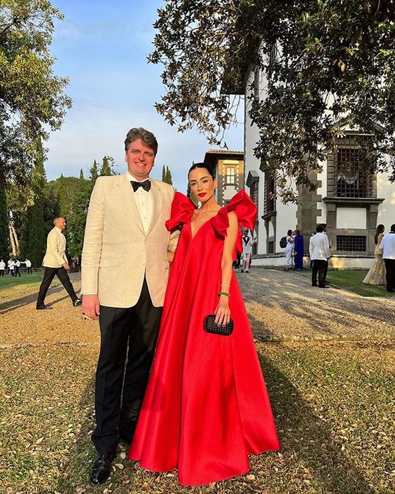 Red Long Formal Prom Dress, Long Evening Party Gown Main image