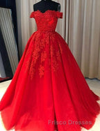 Off Shoulder Lace A Line Long Custom Evening Formal Prom Dress
