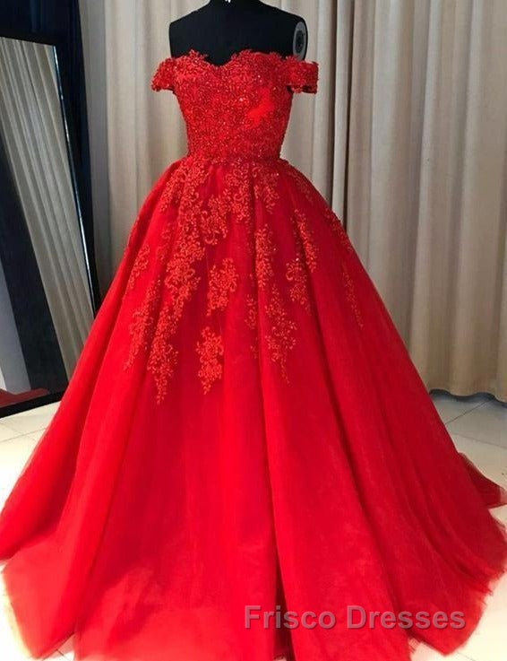 Off Shoulder Lace A Line Long Custom Evening Formal Prom Dress