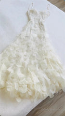 Retro Glam Mermaid Gown Sparkling Beaded,Sequins White Chiffon Prom Dress For Formal Events & Weddings**Ed01917