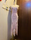 Retro Light Purple Irregular Strap Chiffon Prom Dress Evening Dress