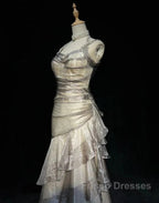 Retro Mermaid Long Formal Prom Dress New Long Evening Gowns