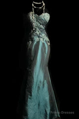 Retro Mermaid Sweetheart Taffeta Long Evening Dress Prom Dresses