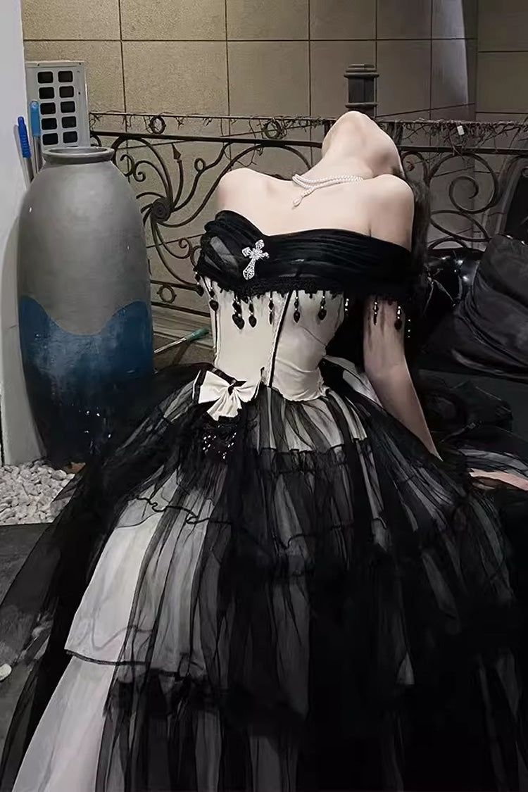 Retro New Style Long Dress Birthday Dress Beautiful Dress Secondary image