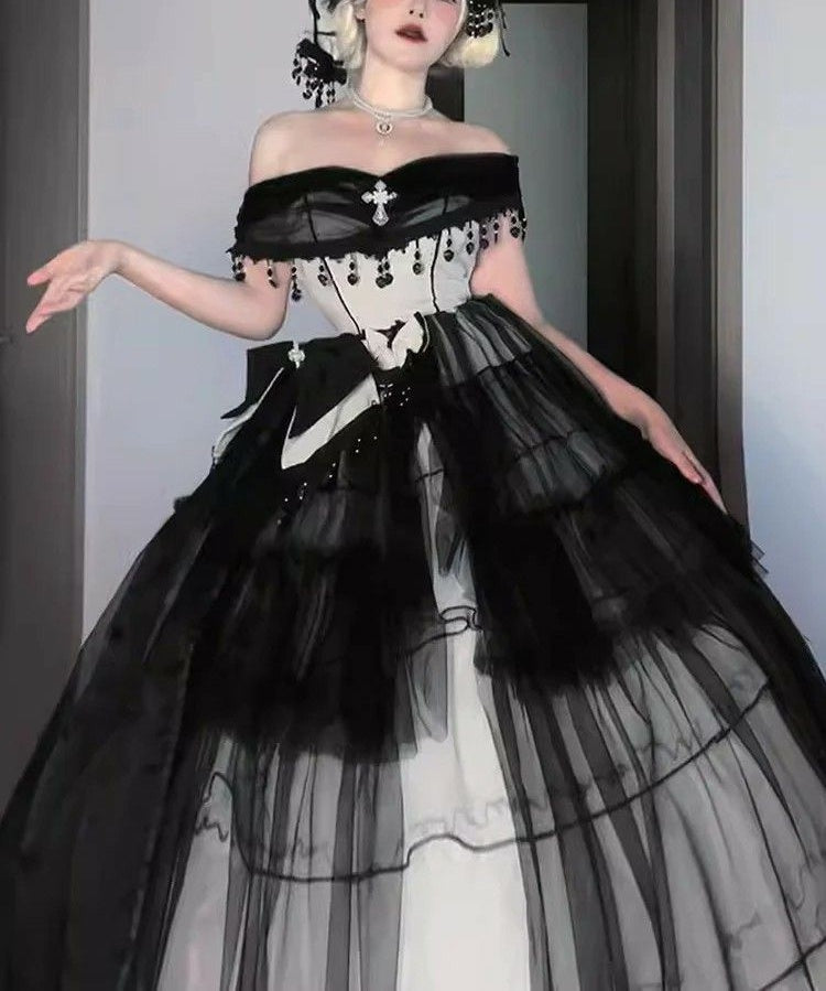 Retro New Style Long Dress Birthday Dress Beautiful Dress Main image