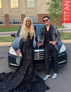 Princess Black Girl Long Prom Dress Mermaid Dress