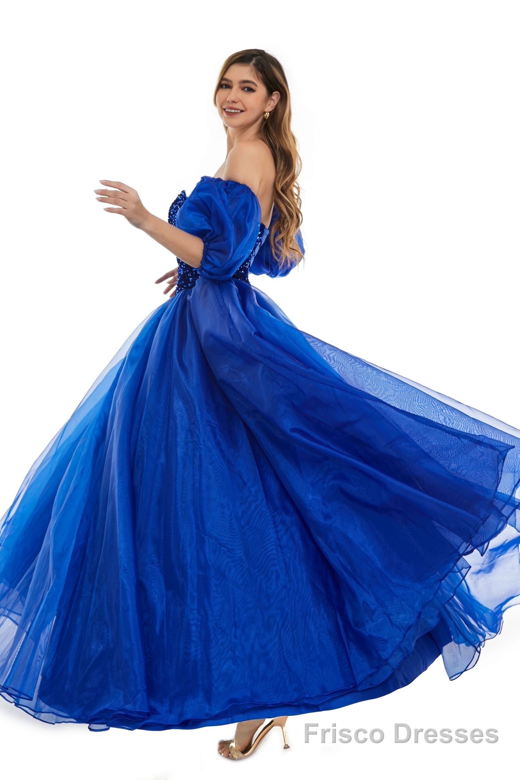 Pink Tulle Sequins Sweetheart Prom Dresses Spaghetti Straps Evening Quinceanera Dresses