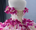 Romantic Heart  Off-the-Shoulder Tulle Quinceaera Dress
