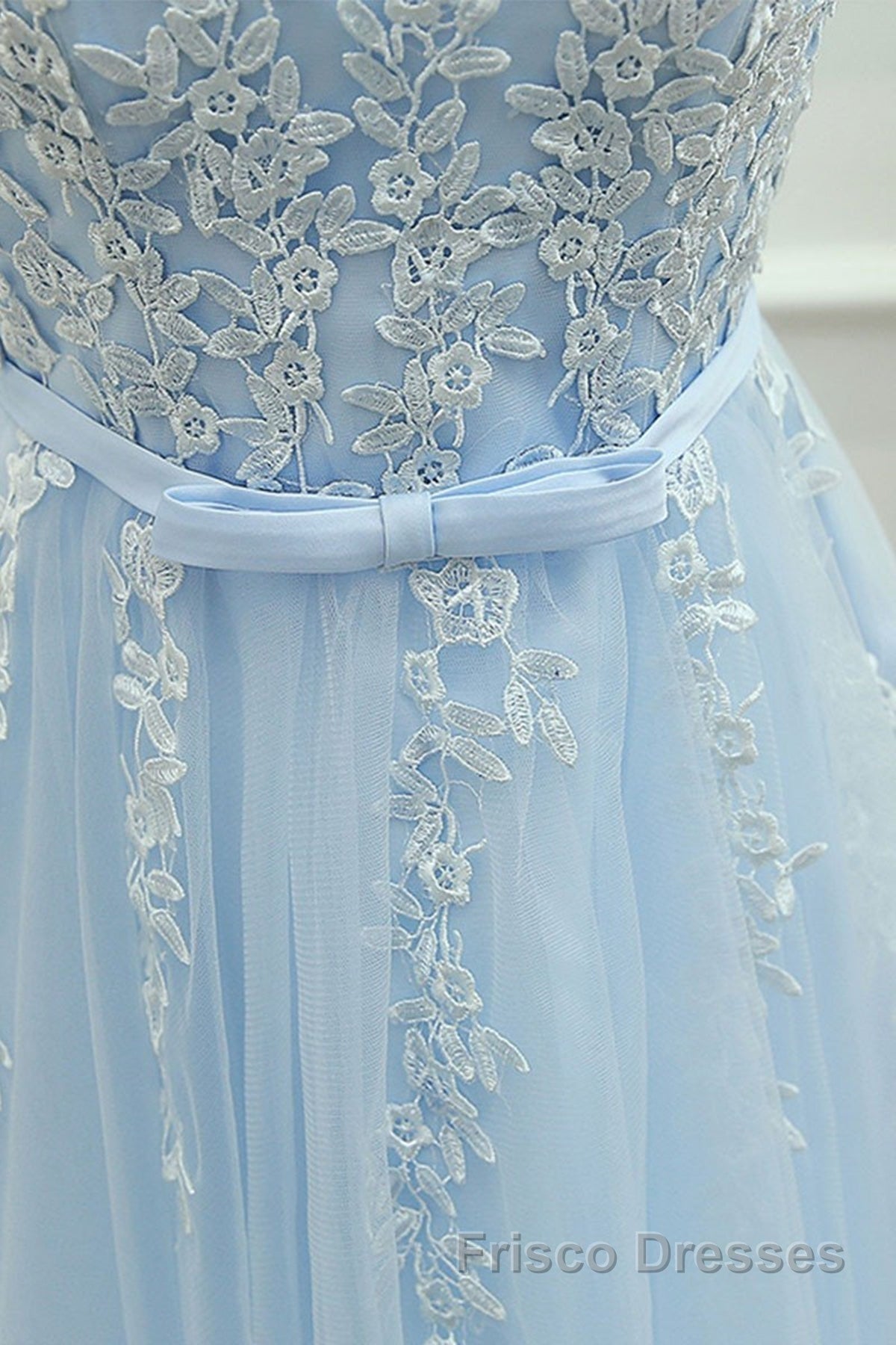 Round Neck Short Blue Lace Formal Prom Dresses, Short Blue Lace Homecoming Graduation Dresses