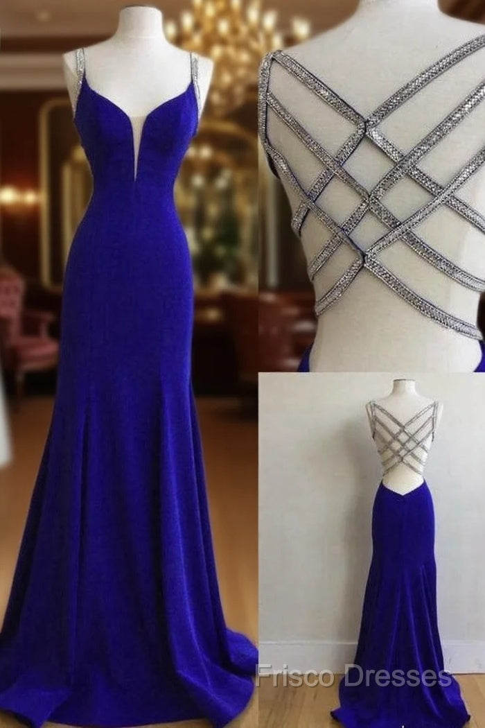 Royal Blue Formal Prom Dress For Teens, Formal Prom Dress, Graduation School Party Gown