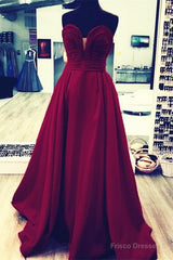 Ruched Sweetheart Long Taffeta Floor Length Evening Dresses