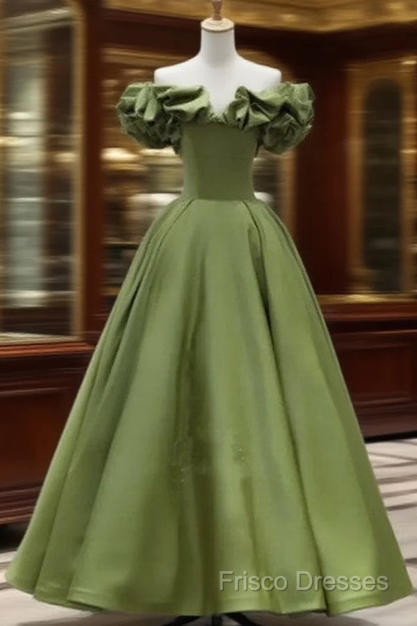 Ruffles Sleeves Satin Midi Bridesmaid Dress Main image