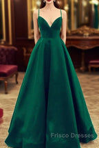 Satin Empire Formal Prom Dress Lace Up Back