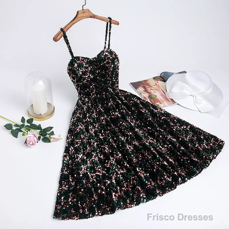 Sequin Hoco Dress Short Homecoming Dresses Main image