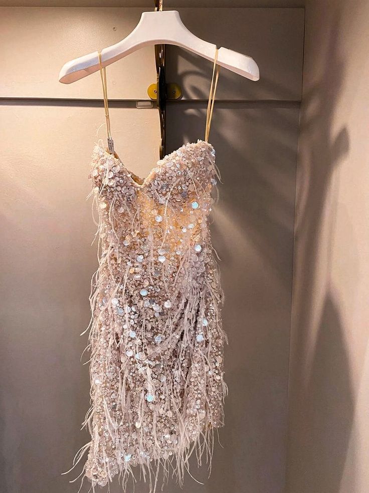 Sequin Prom Dresses, Sheath Short Prom Dresses