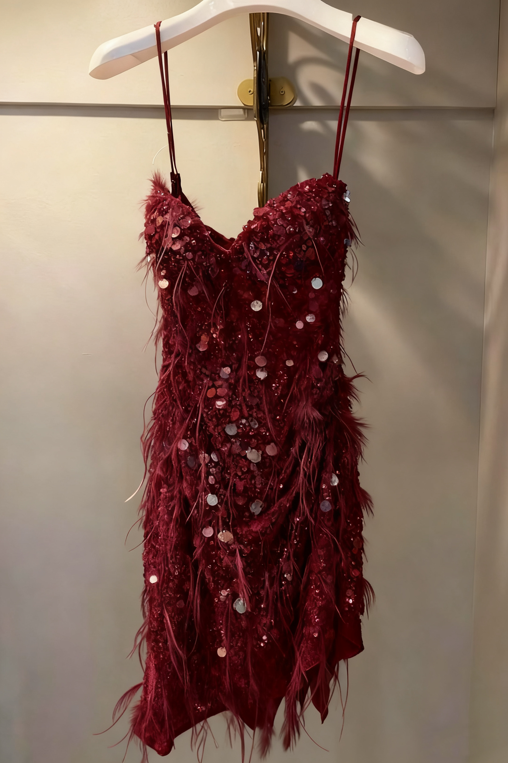 Sequin Prom Dresses, Sheath Short Prom Dresses