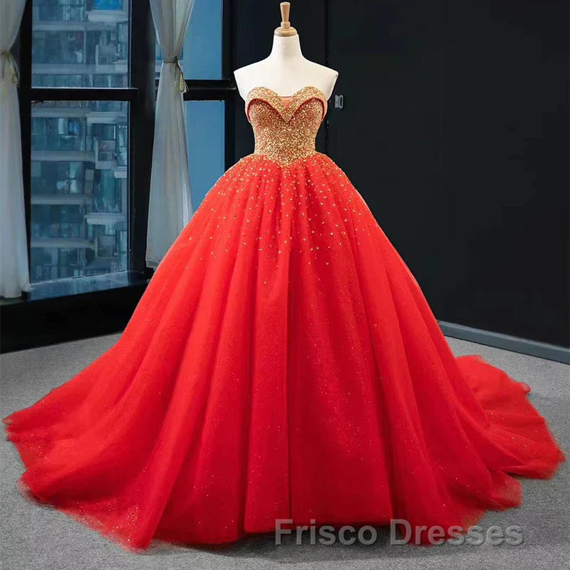 Sequined Navy Blue Quinceanera Dress Ball Gown Dress