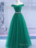 Sequins Burgundy Long Off The Shoulder Formal Prom Dress