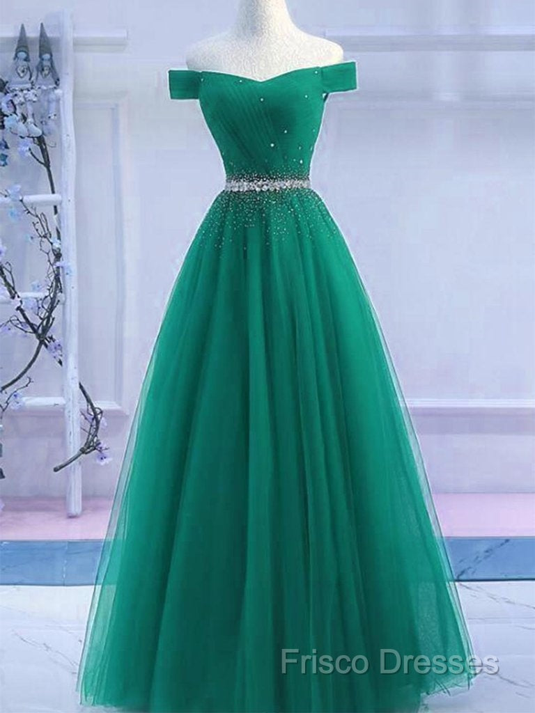 Sequins Burgundy Long Off The Shoulder Formal Prom Dress